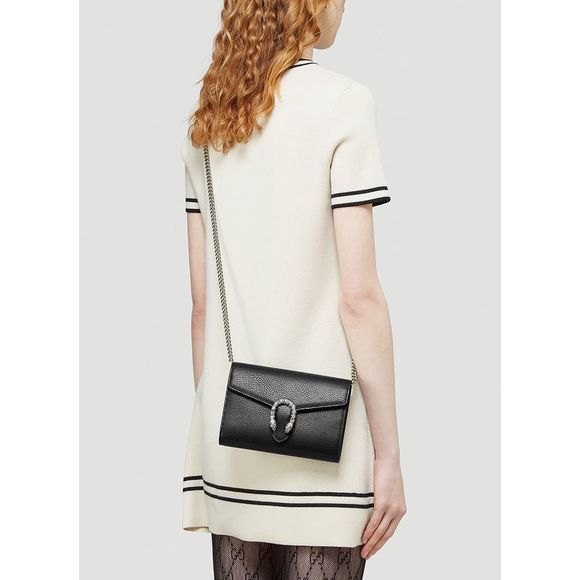 GUCCI Dionysus Mini Chain Wallet Bag in Black - Picture 6 of 6